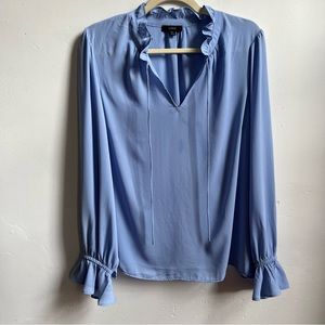 J. Crew Blue Work Blouse